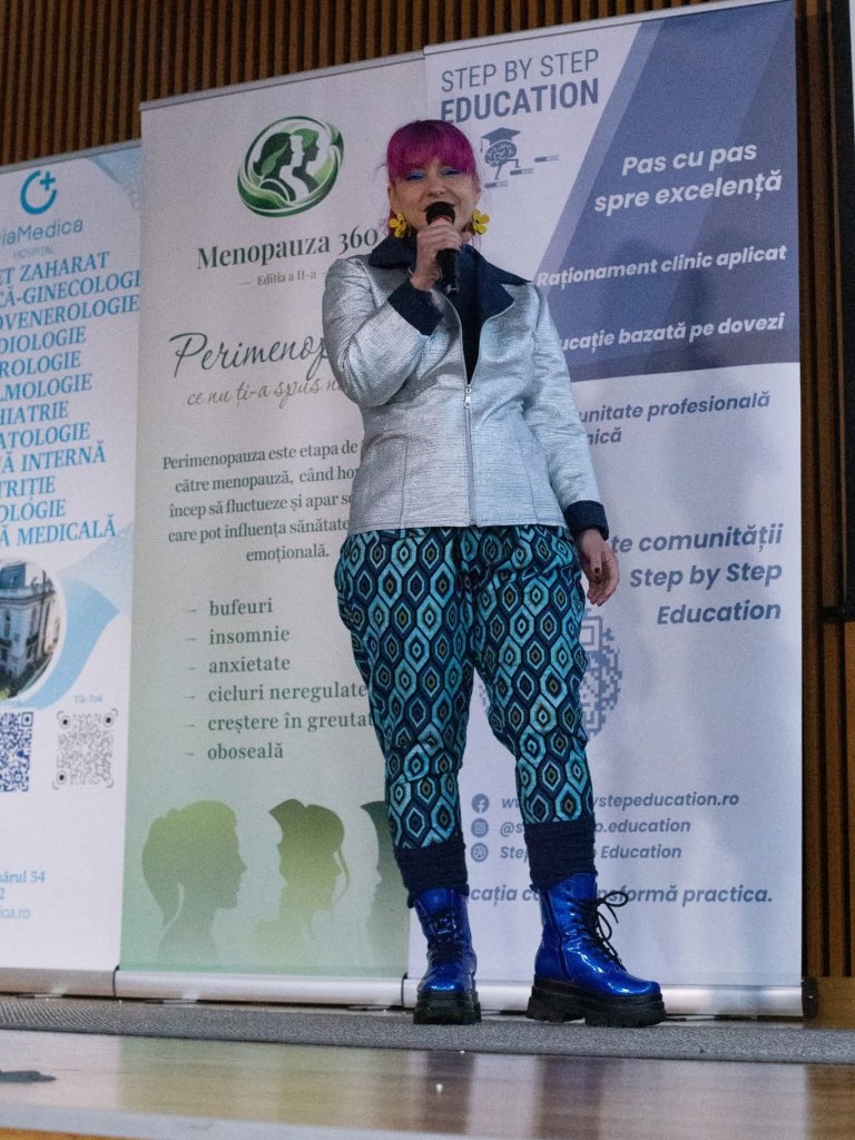 Raluca Soare pe scena Ediției II Menopauza 360°